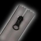 Молния «Спираль», №7, разъёмная, водонепроницаемая, светоотражающая, замок автомат, 70 см, серая - Фото 4