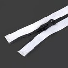 Молния «Спираль», №7, разъёмная, водонепроницаемая, светоотражающая, замок автомат, 80 см, серая - Фото 2