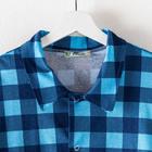 Комплект (рубашка, брюки) мужской «Креатив» цвет синий, размер 48 - Фото 2