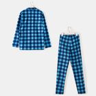 Комплект (рубашка, брюки) мужской «Креатив» цвет синий, размер 58 - Фото 3