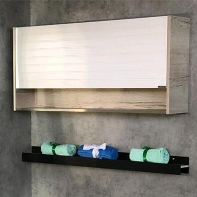 Шкаф подвесной COMFORTY «Клеон-120» белый/дуб дымчатый