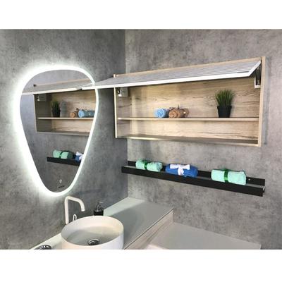 Шкаф подвесной COMFORTY «Клеон – 120», 1150×240×550 мм, цвет белый/дуб дымчатый