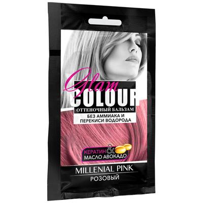 Оттеночный бальзам для волос Fara Glam Colour, розовый, 40 мл