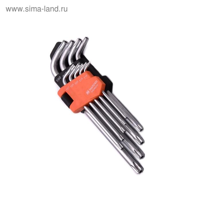 Набор ключей имбусовых HARDEN 540604, TORX, CrV, 9 шт., 18 см