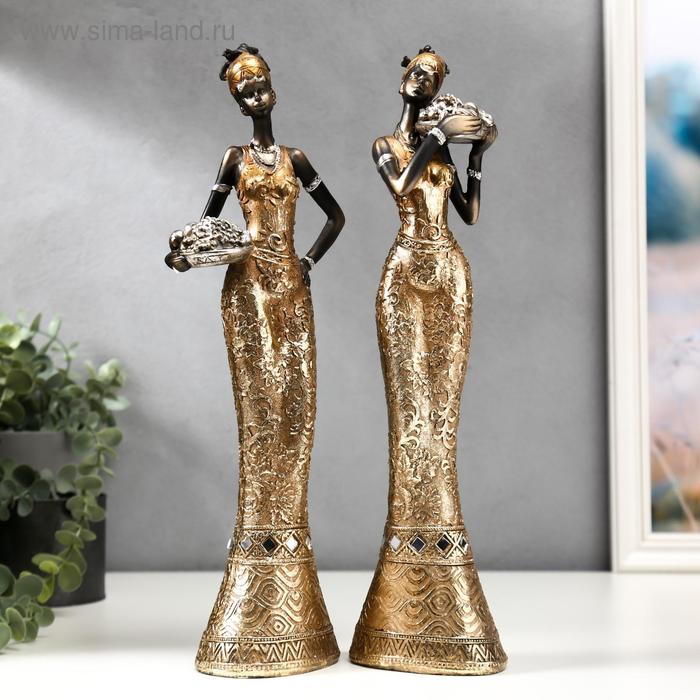 Сувенир полистоун "Девушка из Африки" МИКС 35,7х9,7х7 см - Фото 1