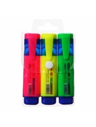 Набор маркеров текстовыделителей, 3 цвета, наконечник скошенный 5.0 мм, на блистере - Фото 3