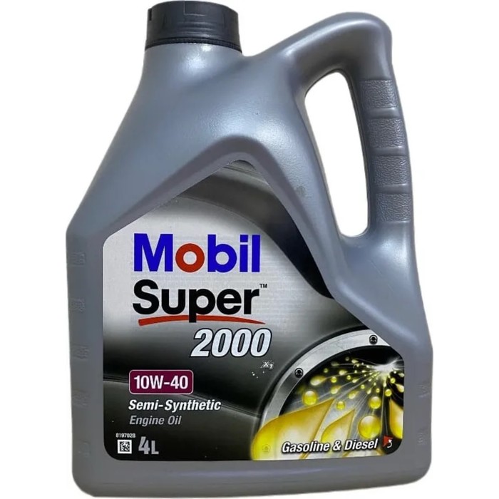 Моторное масло Mobil SUPER=2000×1 10w-40, 4 л - Фото 1