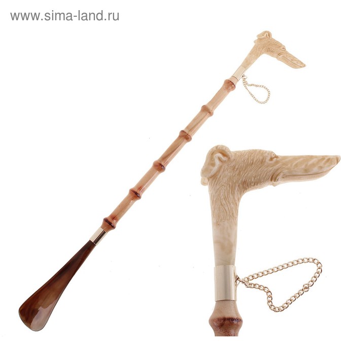 Ложка для обуви "Гончая" имитация слоновой кости - Фото 1