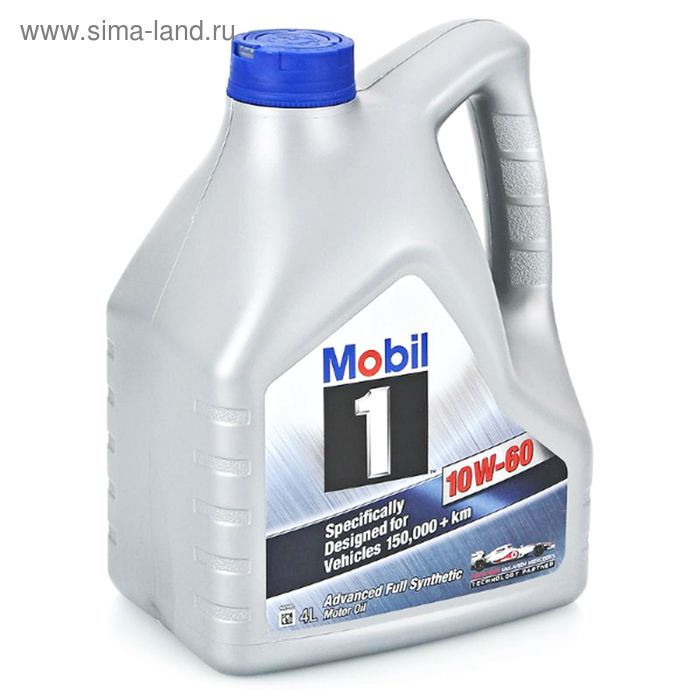 Моторное масло Mobil 1 10w-60, 4 л - Фото 1