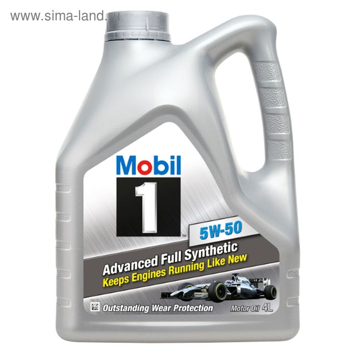 Масло моторное Mobil 1 5w-50, 4 л - Фото 1