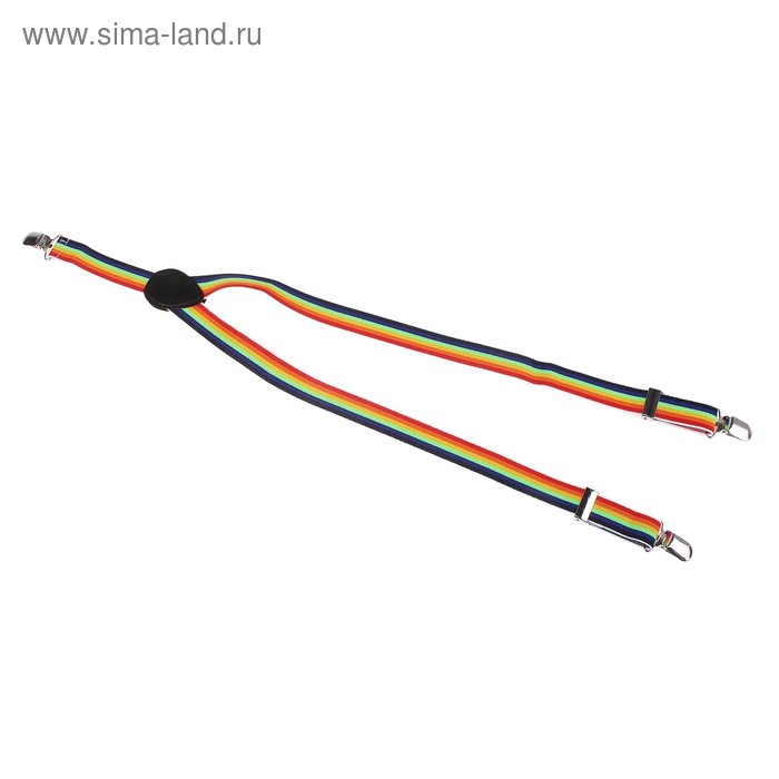 помочи детские 4133 текстиль Полоски (радуга) - Фото 1