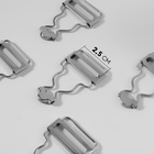 Застёжка для комбинезона, 25 мм, 10 шт., цвет серебряный - Фото 1