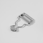 Застёжка для комбинезона, 25 мм, 10 шт., цвет серебряный - Фото 2