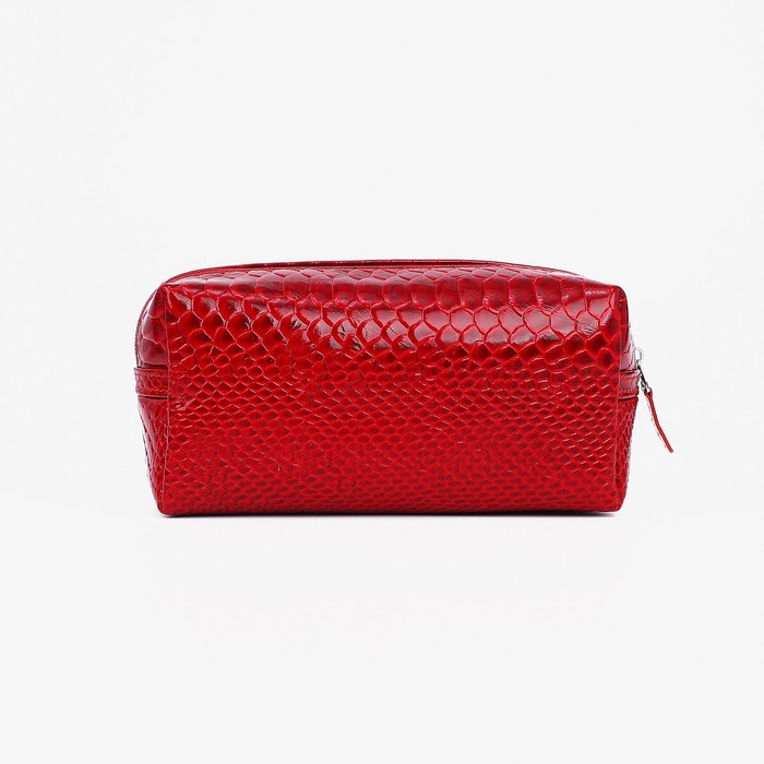 Косметичка на молнии, цвет красный 5487343