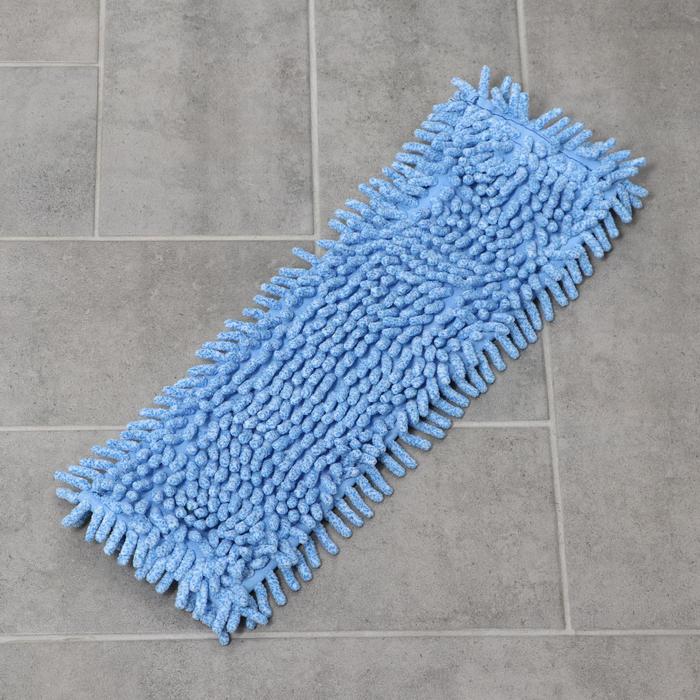 Насадка для плоской швабры Доляна, 40×10 см, микрофибра букли, цвет МИКС - Фото 1