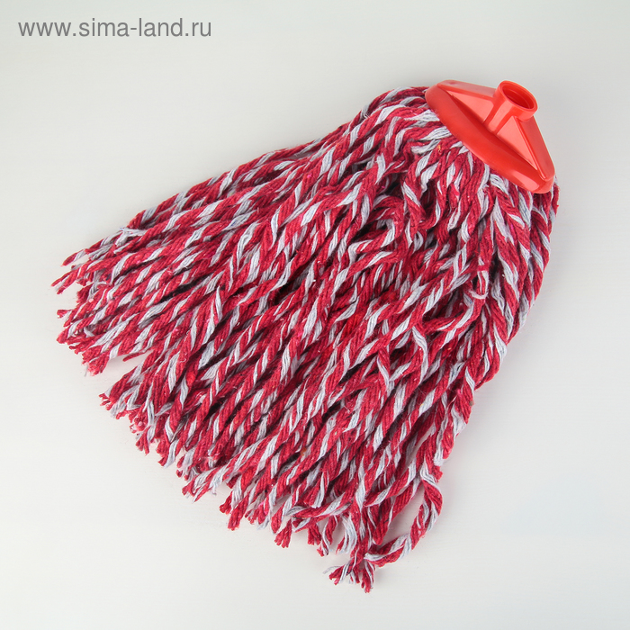 Насадка для швабры верёвочная, х/б, 200 гр, цвет МИКС - Фото 1