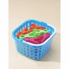 Прищепки для белья в корзинке Доляна, 7.5 см, 36 шт., МИКС - Фото 12