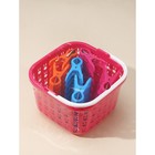 Прищепки для белья в корзинке Доляна, 7.5 см, 36 шт., МИКС - Фото 13