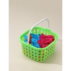 Прищепки для белья в корзинке Доляна, 7.5 см, 36 шт., МИКС - Фото 3