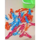 Прищепки для белья в корзинке Доляна, 7.5 см, 36 шт., МИКС - Фото 6