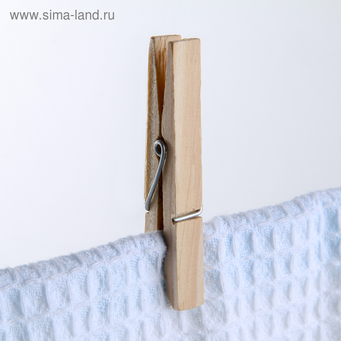 Прищепки бельевые, 7 см, 24 шт - Фото 1