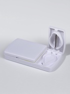 Таблетница с делителем, 2 секции, 9.5×5×1.5 см, белая, жёлтая, фиолетовая - Фото 3