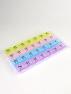 Таблетница - органайзер «Неделька», русские буквы, утро/день/вечер/ночь, 28 секций, 21.5×11×1.8 см, разноцветная - Фото 2