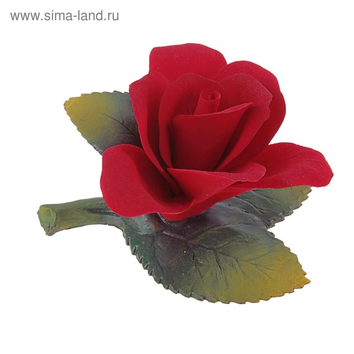 Декоративная роза "Красный бутон", 10 × 8 × 6 см - Фото 1