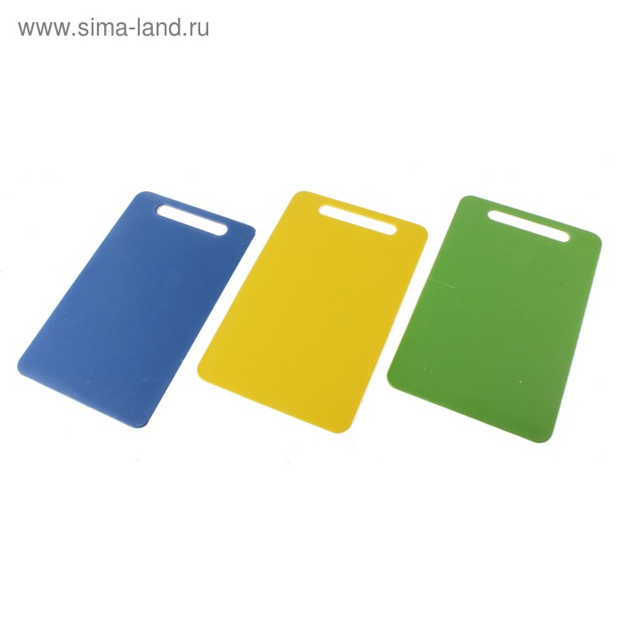 Доска разделочная пластиковая 27х17 см, цвета Микс - Фото 1