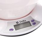 Весы кухонные DELTA KCE-01, электронные, до 5 кг, белые - Фото 2