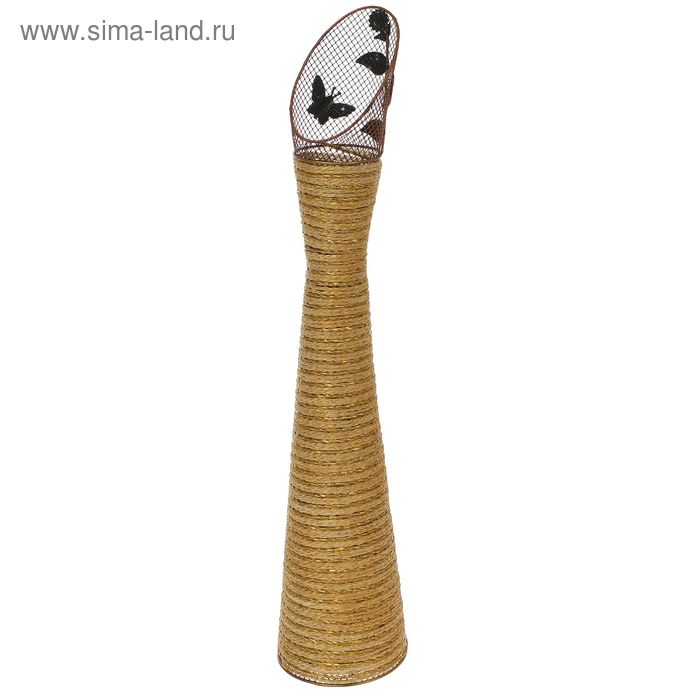 ваза плетеная металл 65*13 см стиль овал - Фото 1