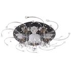 Люстра ЭкономСвет с ПДУ 41007/5 5х40Вт E27, подсветка LED чёрный 64х64х17 см - фото 27785040