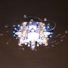 Люстра ЭкономСвет с ПДУ 41007/5 5х40Вт E27, подсветка LED чёрный 64х64х17 см - фото 27785041