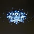 Люстра ЭкономСвет с ПДУ 41007/5 5х40Вт E27, подсветка LED чёрный 64х64х17 см - фото 27785042