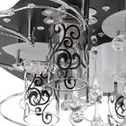 Люстра ЭкономСвет с ПДУ 41007/5 5х40Вт E27, подсветка LED чёрный 64х64х17 см - фото 27785045