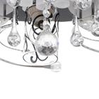 Люстра ЭкономСвет с ПДУ 41007/5 5х40Вт E27, подсветка LED чёрный 64х64х17 см - фото 27785046