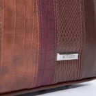 Сумка женская, отдел на молнии, наружный карман, длинный ремень, цвет коричневый - Фото 5