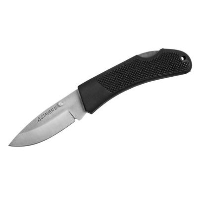 Нож STAYER 47600-1_z01, складной, с обрезиненной ручкой