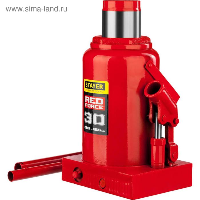 Домкрат бутылочный гидравлический STAYER RED FORCE 43160-30_z01, 285-465 мм, 30 т - Фото 1