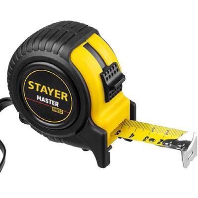 Рулетка STAYER MASTER 34025-07_z01, в ударостойком обрезиненном корпусе, 7,5м х 25мм