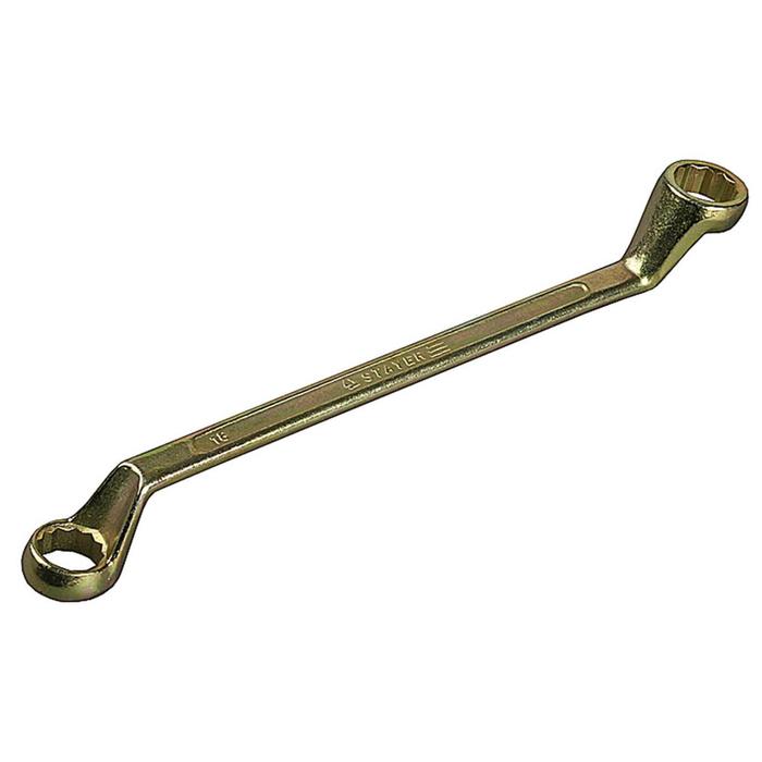 Ключ накидной гаечный STAYER 27130-24-26, изогнутый, 24 x 26 мм