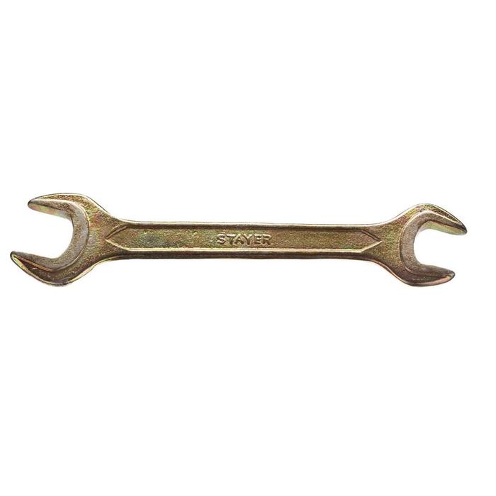 Ключ рожковый гаечный STAYER 27038-17-19, 17 x 19 мм