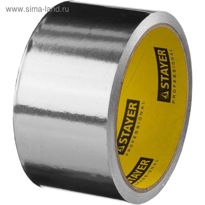 Лента алюминиевая STAYER Professional 12268-50-10, до 120°С, 50мкм, 50мм х 10м - Фото 1