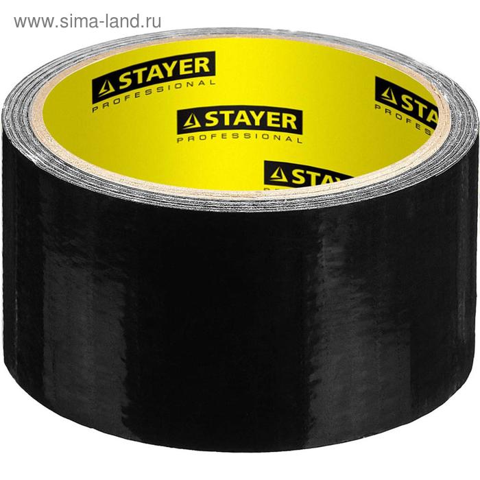 Лента армированная STAYER Professional 12086-50-10, влагостойкая, 48мм х 10м, черная - Фото 1