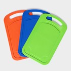 Доска разделочная Доляна «Дуга», прямоугольная, 25×15 см, пластик, оранжевая - Фото 5