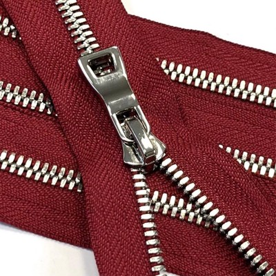 Молния для одежды №5СТ, разъёмная, длина 65 см, цвет красный чили