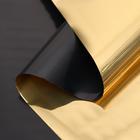 Полисилк двухсторонний черный + золото, 1 х 20 м - Фото 2