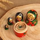Матрешка дерево «Платочек», 5-кукольная, 10-13 см, ручная роспись - Фото 3