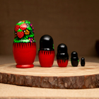 Матрешка дерево «Платочек», 5-кукольная, 10-13 см, ручная роспись - Фото 6