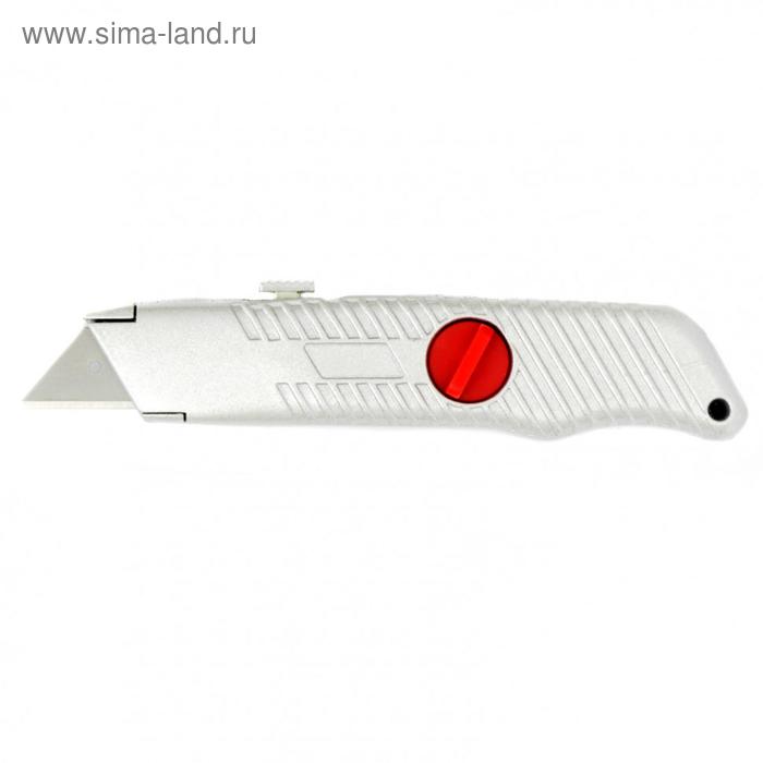 Нож Matrix 78964, выдвижное трапециевидное лезвие, металлический корпус, 18 мм - Фото 1